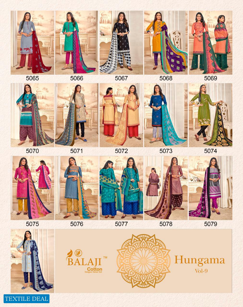 Balaji Hungama Vol-9 Wholesale Cotton Printed Dress Material