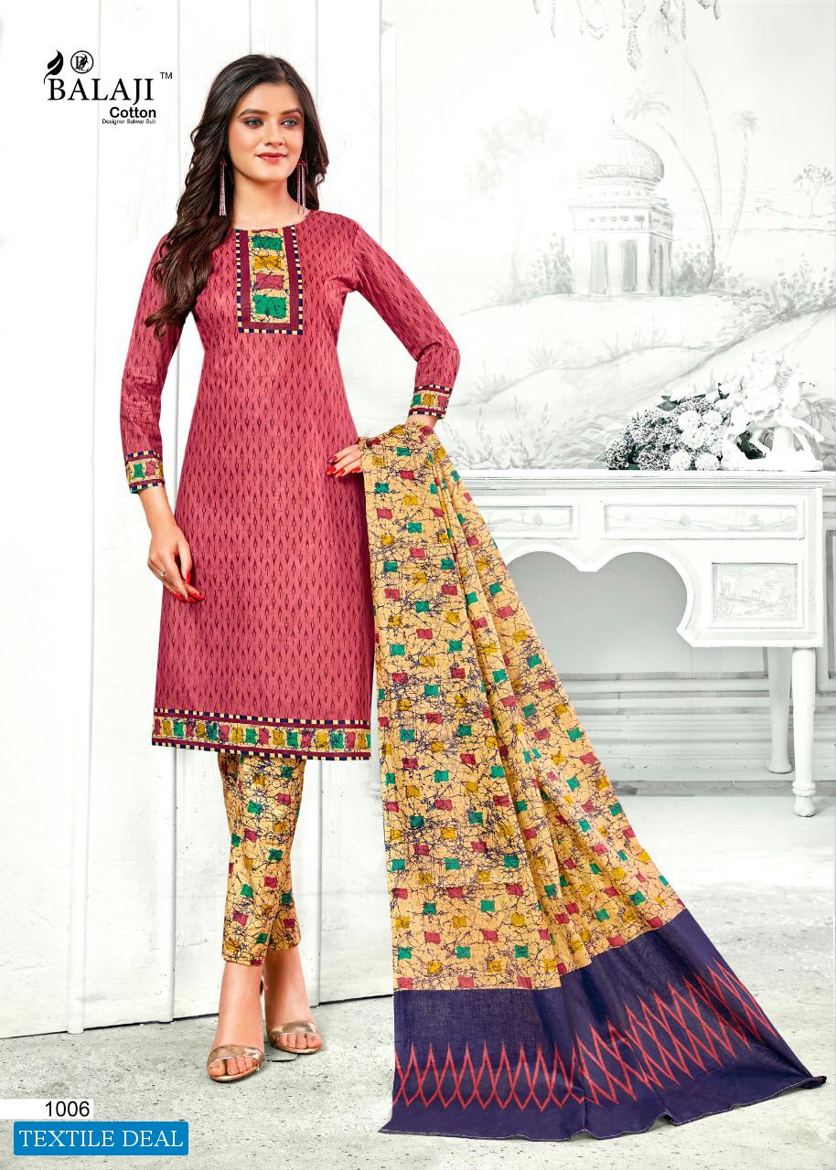 Balaji Ikkat Prime Wholesale Cotton Dress Material