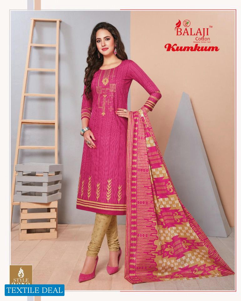 Balaji Kumkum Vol-22 Wholesale Shopping Formal Woman Dress Material