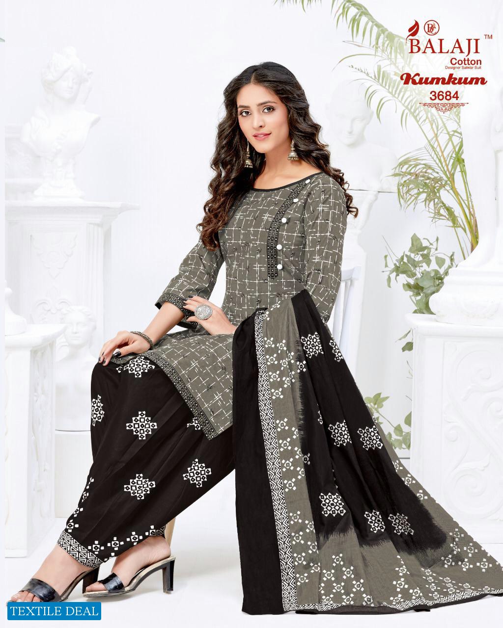 Balaji Kumkum Vol-24 Wholesale Shopping Printed Dress Material