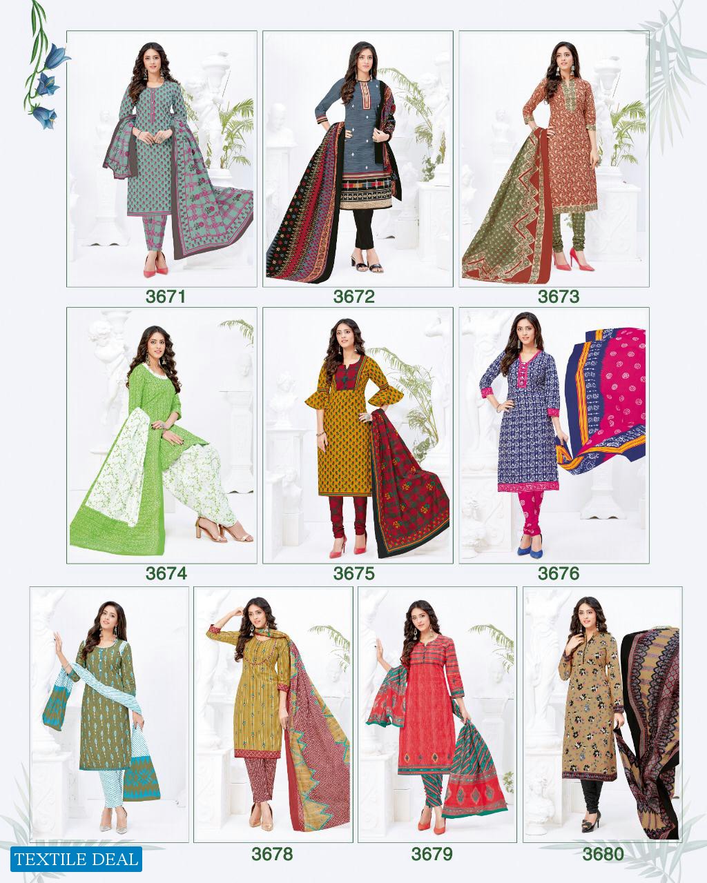 Balaji Kumkum Vol-24 Wholesale Shopping Printed Dress Material