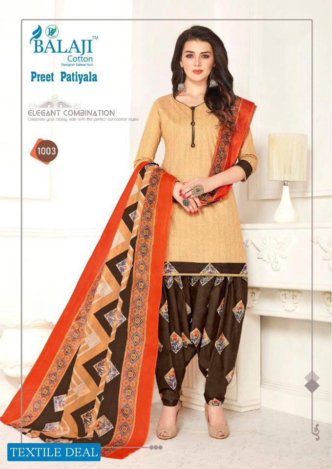 Balaji Preet Patiyala Wholesale Printed Dress Material