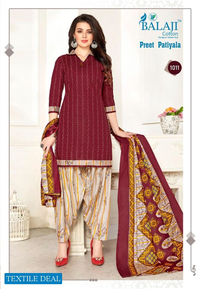Balaji Preet Patiyala Wholesale Printed Dress Material