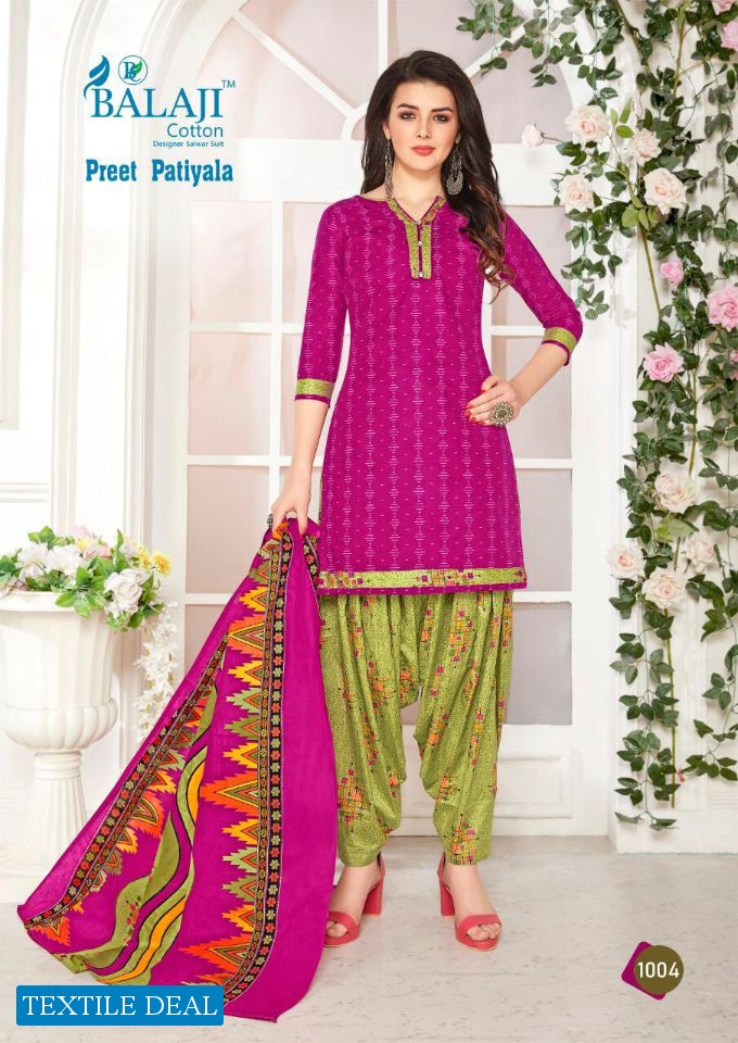 Balaji Preet Patiyala Wholesale Printed Dress Material