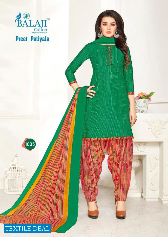 Balaji Preet Patiyala Wholesale Printed Dress Material