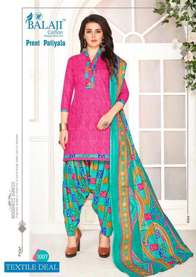 Balaji Preet Patiyala Wholesale Printed Dress Material