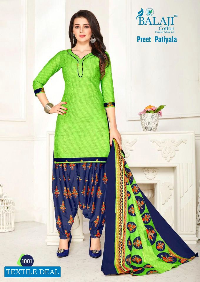 Balaji Preet Patiyala Wholesale Printed Dress Material