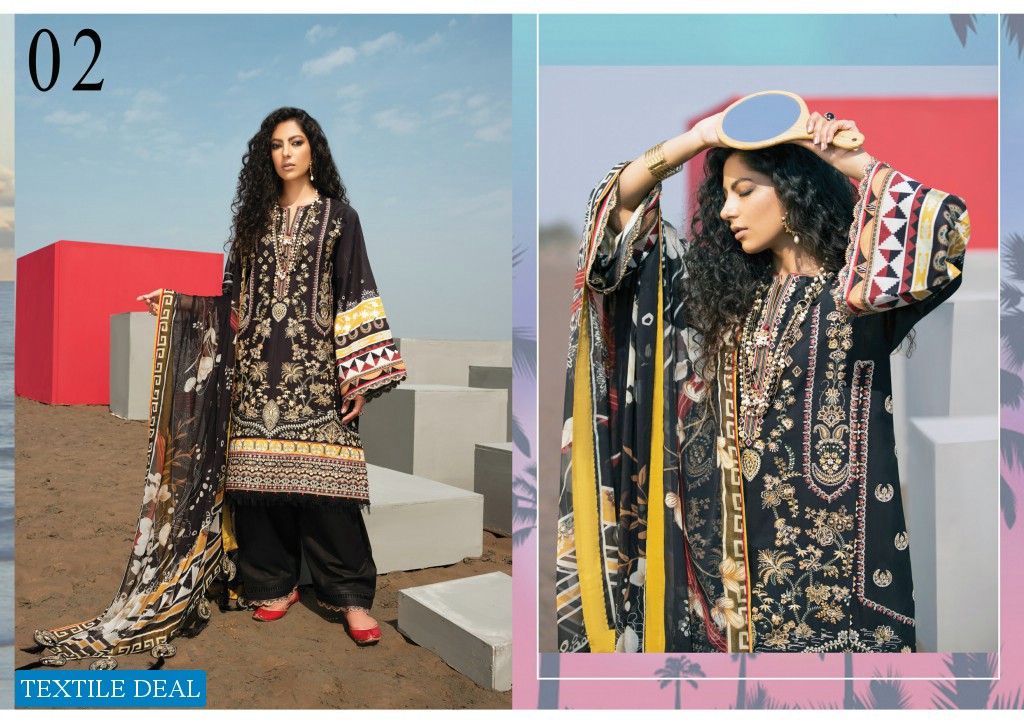 Baroque Lawn 2021 Wholesale Original Pakistani Dress