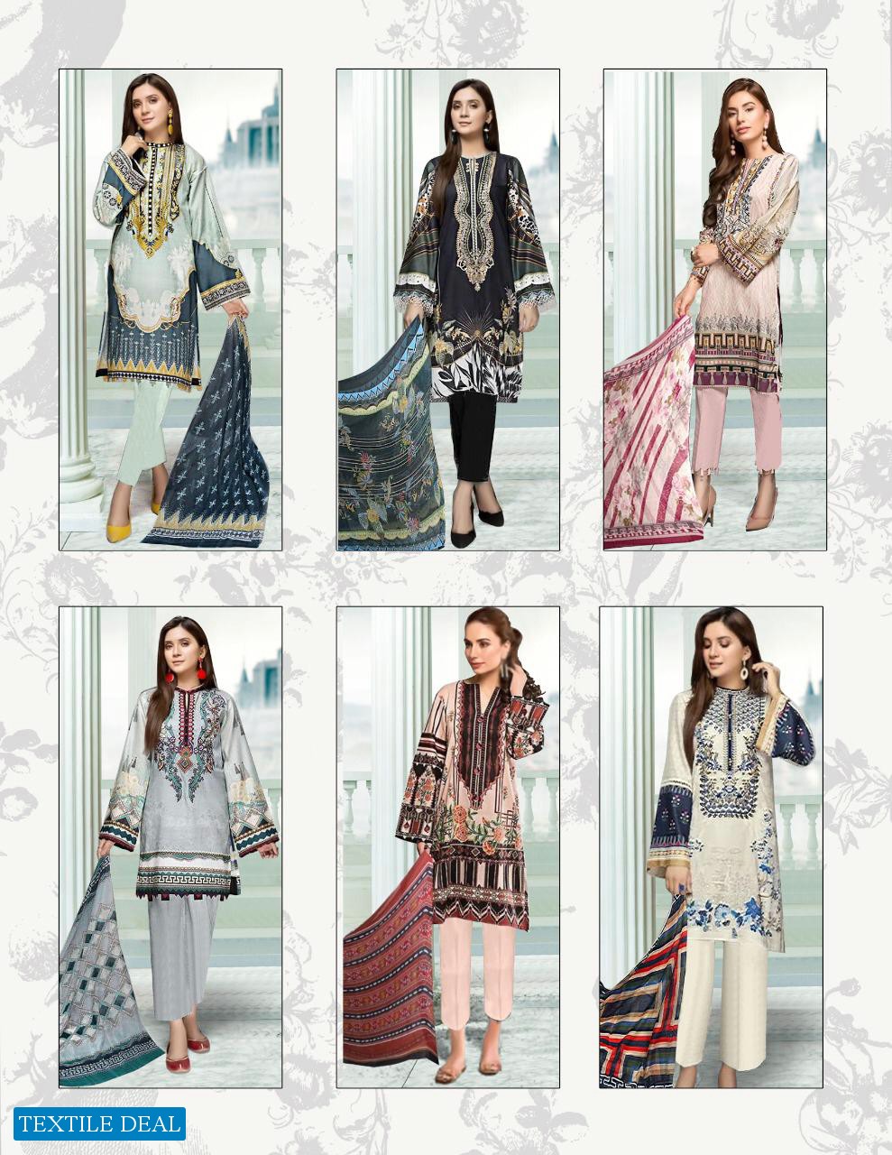 Baroque Vol-1 Wholesale Lawn Cotton Dress Material