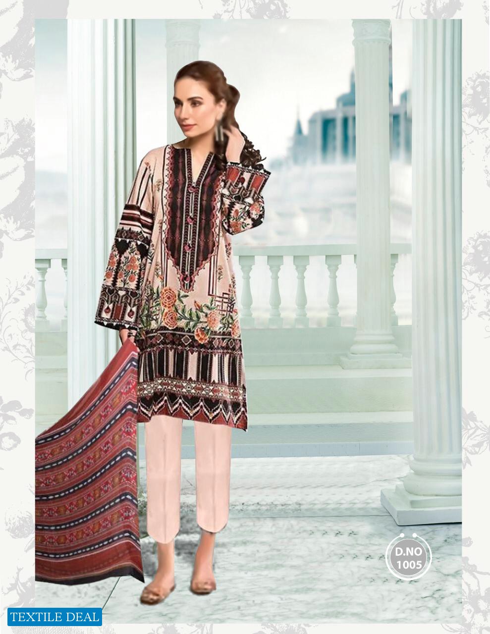 Baroque Vol-1 Wholesale Lawn Cotton Dress Material