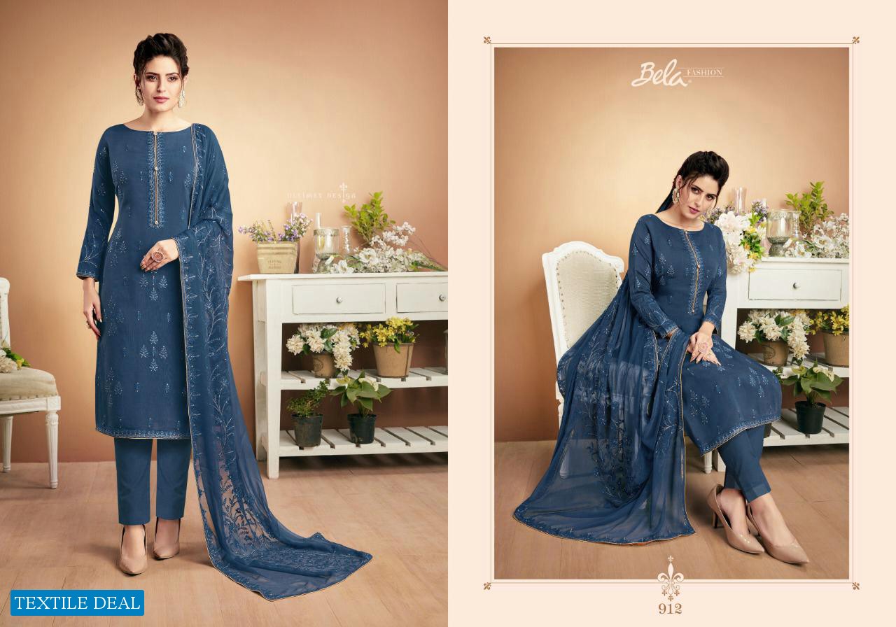 Bela Nazariya Vol-2 Wholesale Heavy Muslin Embroidery Work Salwar Suits