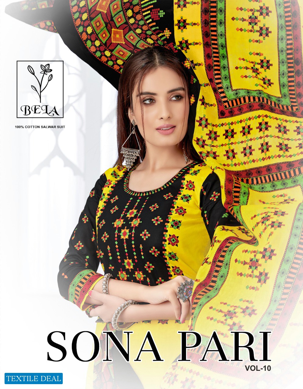 Bela Sona Pari Vol-10 Wholesale Printed Dress Material