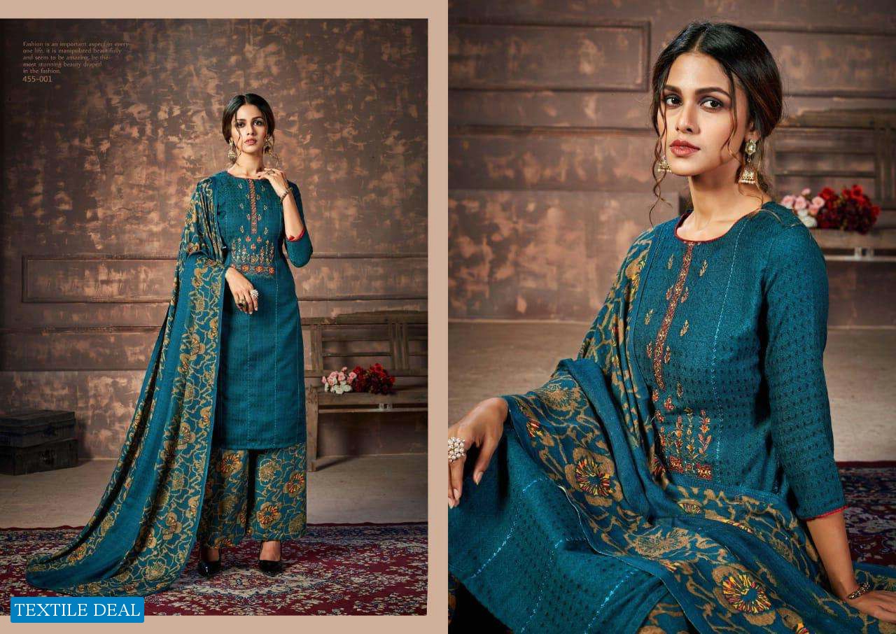 Belliza Nizam E Patiyala wholesale Pure Pashmina Dress Material