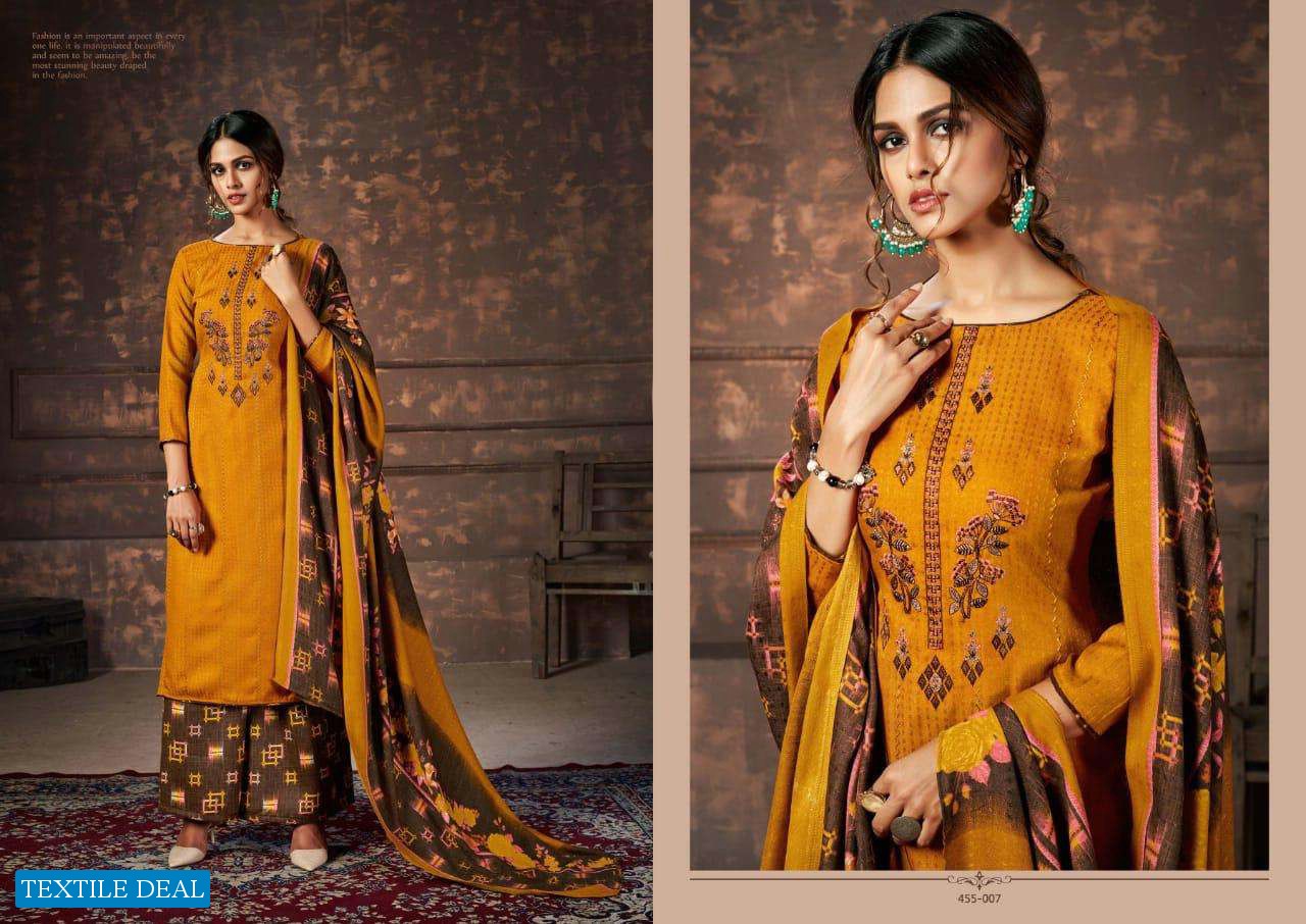 Belliza Nizam E Patiyala wholesale Pure Pashmina Dress Material