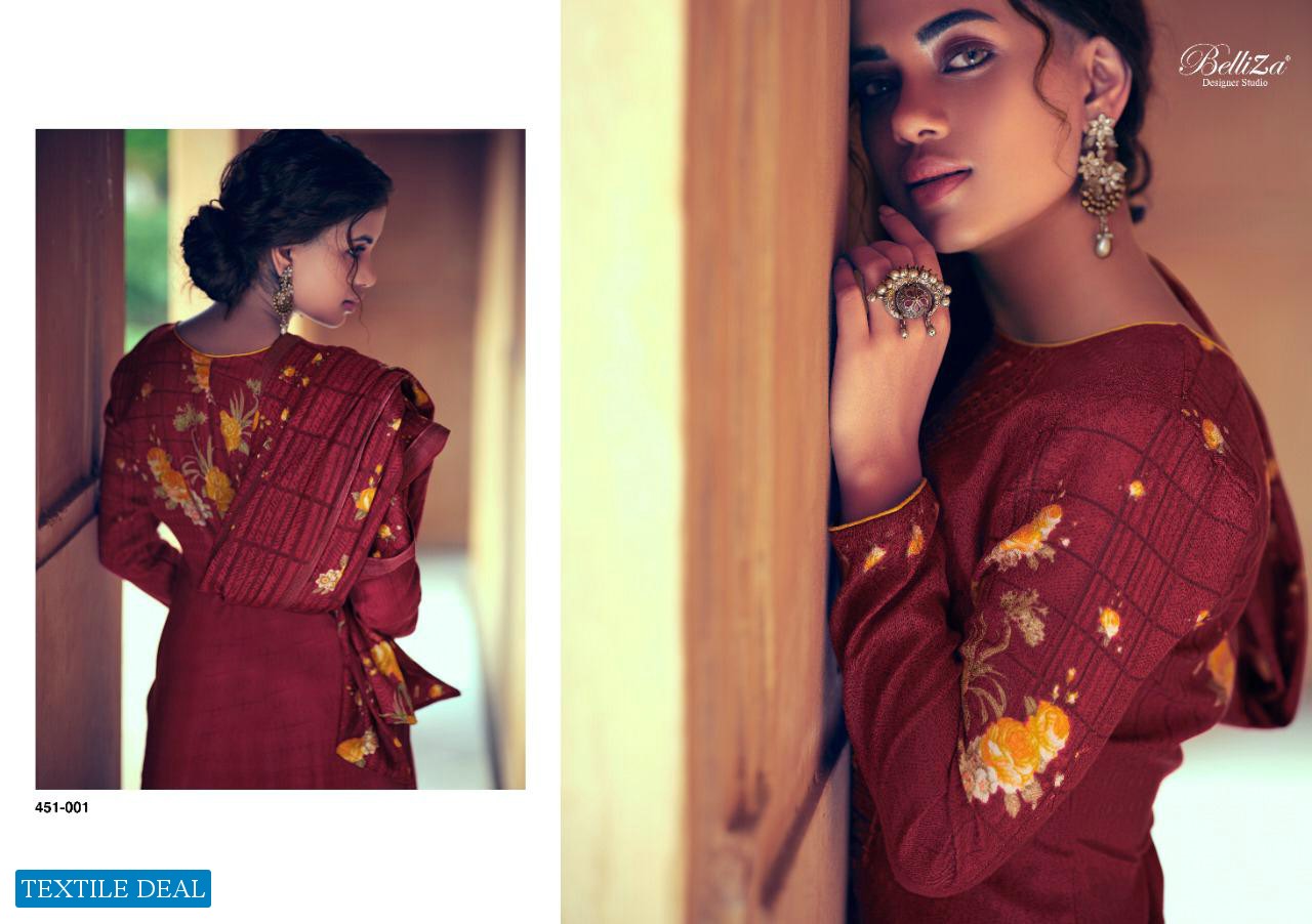 Belliza Riwayat Wholesale Pure Pashmina Wholesale Dress Material