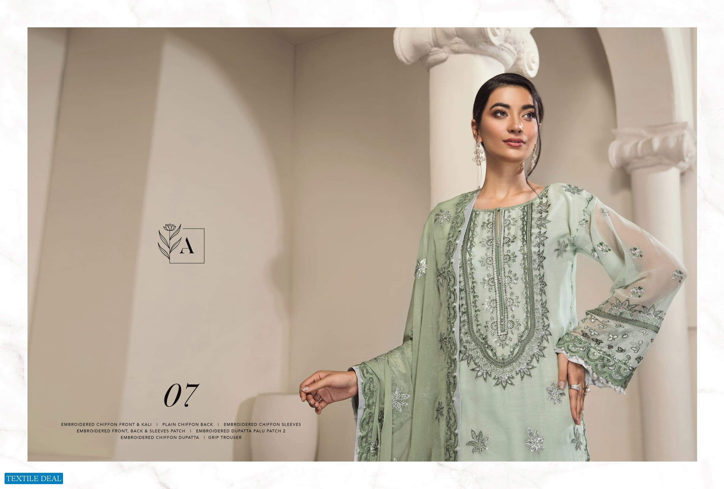 Bilals Fashion Alizeh Embroidered Chiffon Vol-11 Wholesale Pakistani Catalog