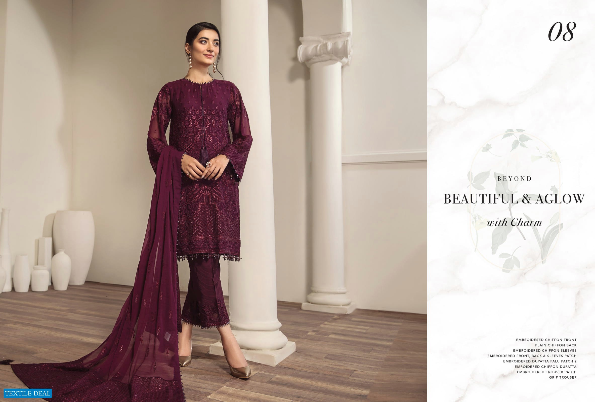 Bilals Fashion Alizeh Embroidered Chiffon Vol-11 Wholesale Pakistani Catalog