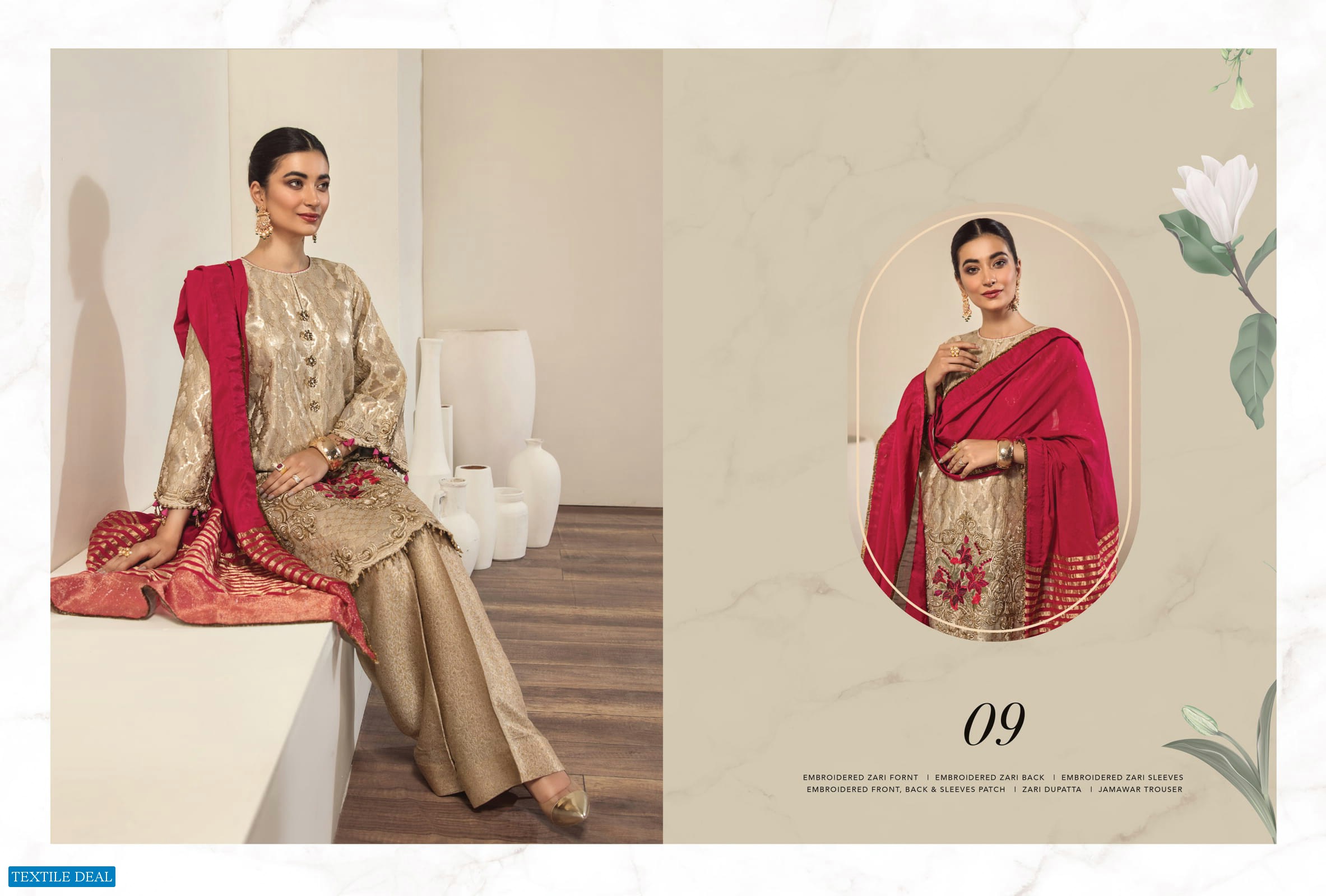 Bilals Fashion Alizeh Embroidered Chiffon Vol-11 Wholesale Pakistani Catalog