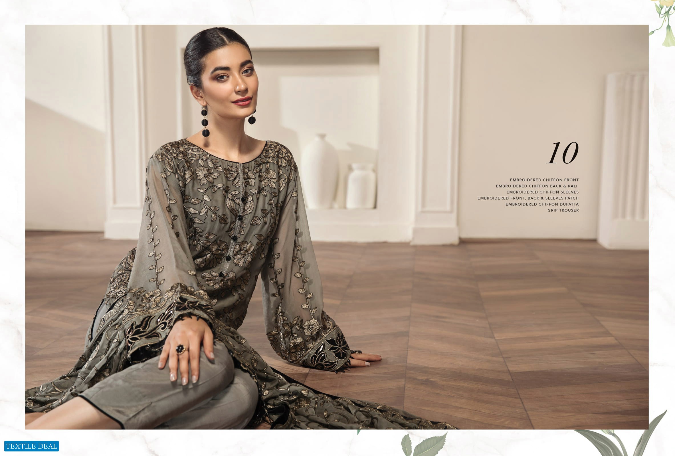 Bilals Fashion Alizeh Embroidered Chiffon Vol-11 Wholesale Pakistani Catalog