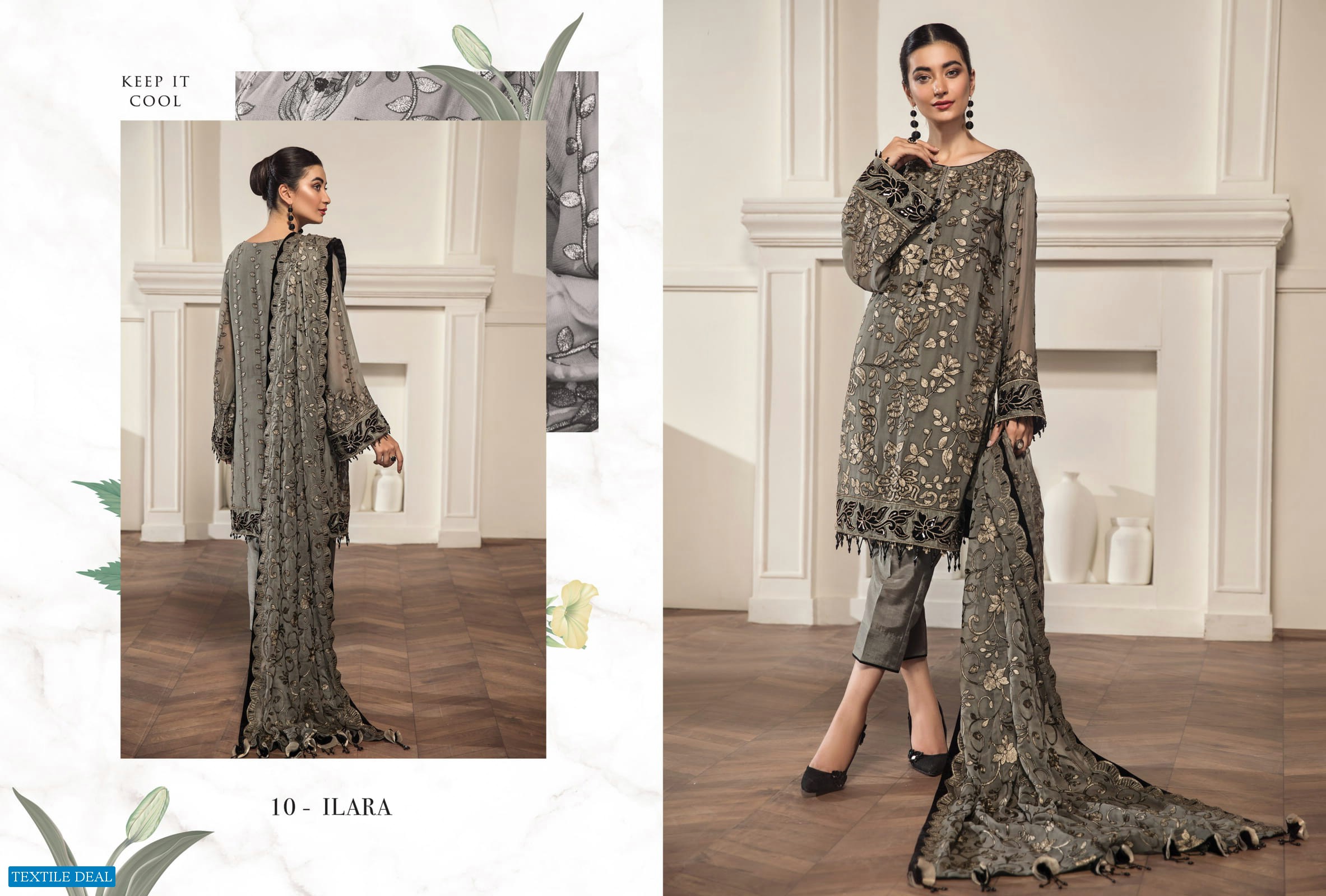 Bilals Fashion Alizeh Embroidered Chiffon Vol-11 Wholesale Pakistani Catalog