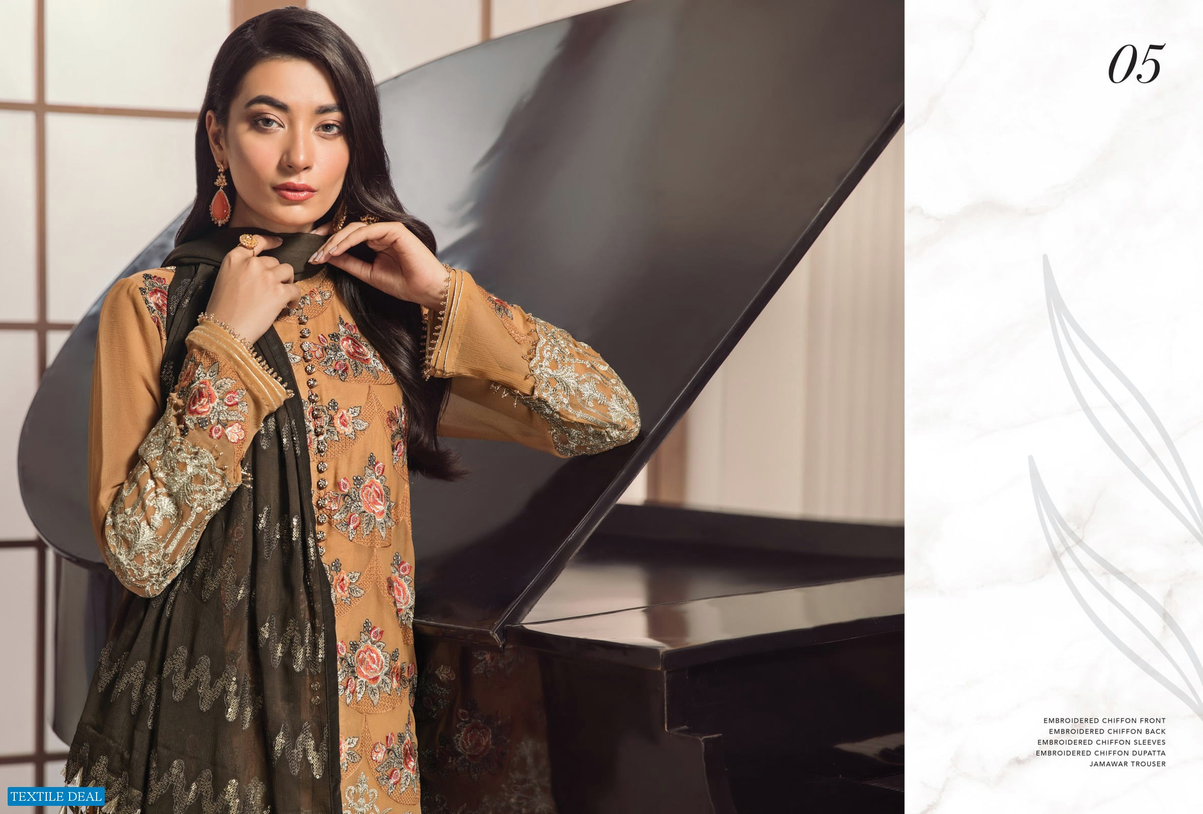 Bilals Fashion Alizeh Embroidered Chiffon Vol-11 Wholesale Pakistani Catalog