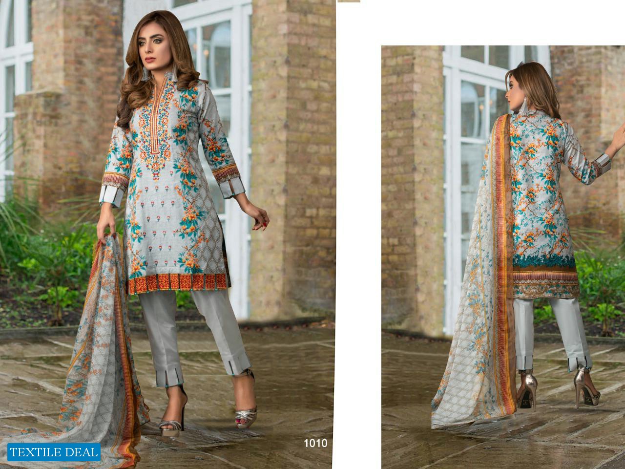 Bin Saeed Vol-1 Mahnoor Lawn Fabrics Pakistani Concept Dress Material