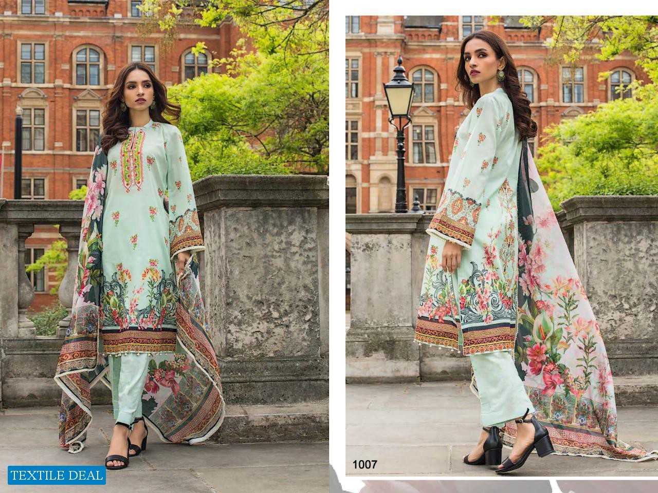 Bin Saeed Vol-1 Mahnoor Lawn Fabrics Pakistani Concept Dress Material