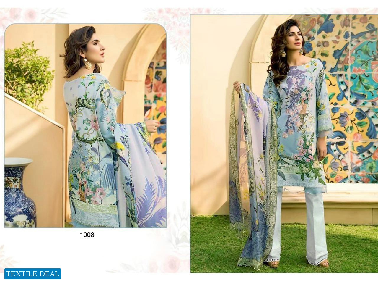Bin Saeed Vol-1 Mahnoor Lawn Fabrics Pakistani Concept Dress Material