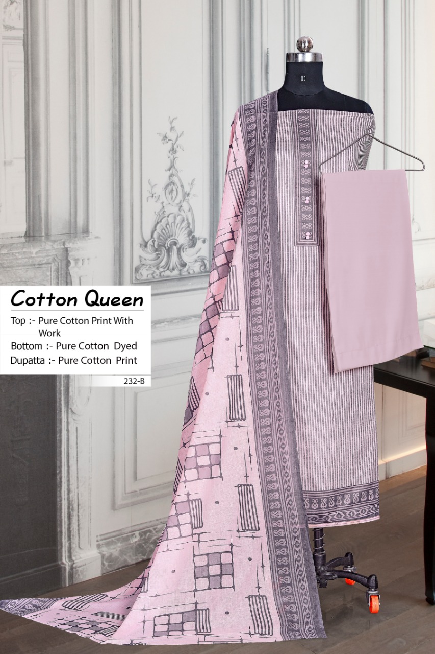 Bipson Cotton Queen 232 Colour Wholesale Pure Cotton Dress