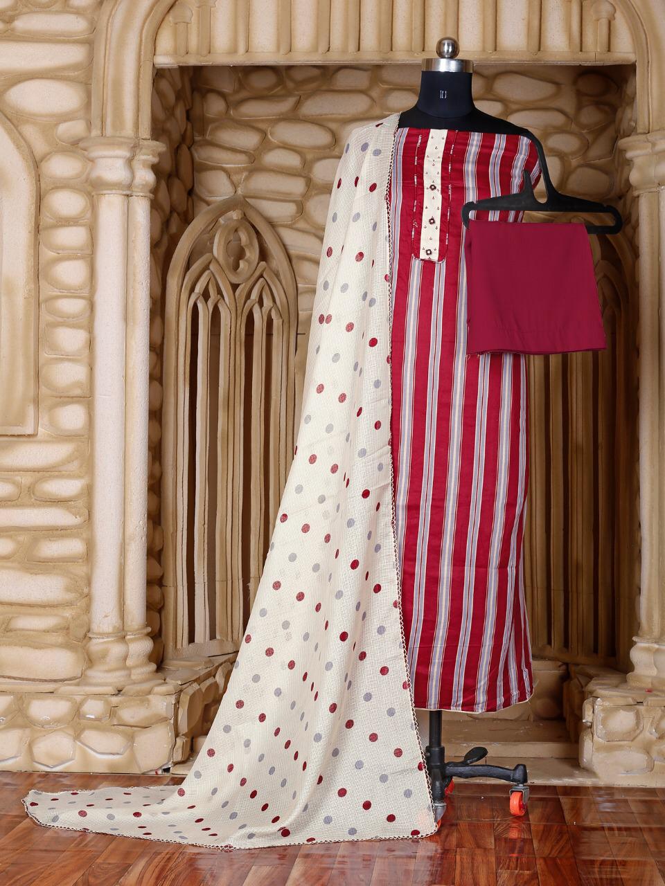 Bipson Lajoo 1283 Colour Wholesale Glace Cotton Dress Material