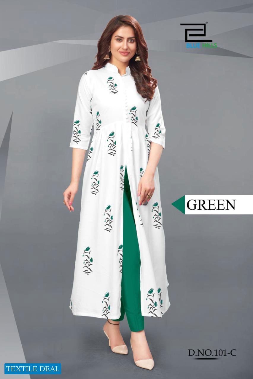 Blue Hill Calendar Vol-1 Wholesale Long Kurtis