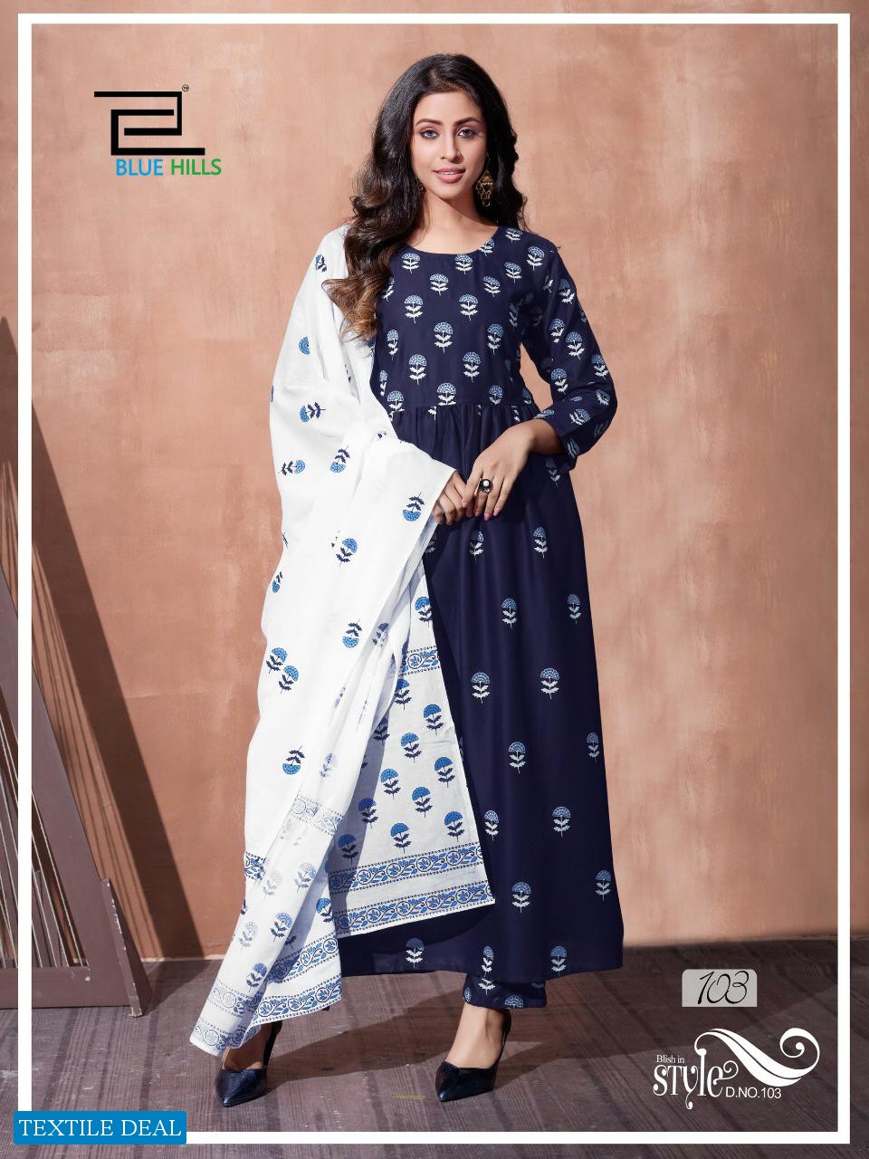 Blue Hill Capture Wholesale Full Stitched Top And Bottom With Dupatta