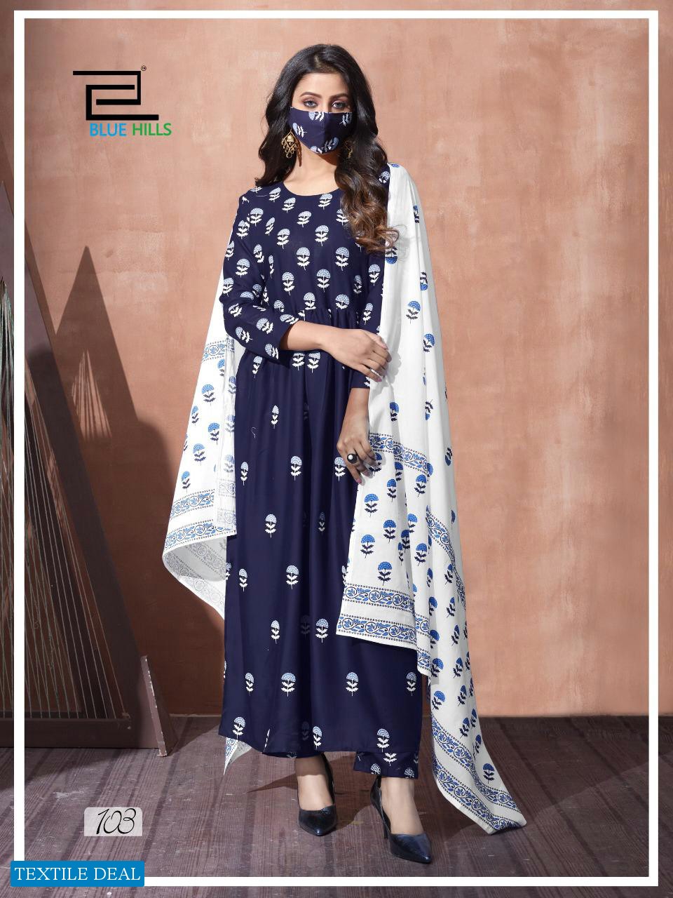 Blue Hill Capture Wholesale Full Stitched Top And Bottom With Dupatta