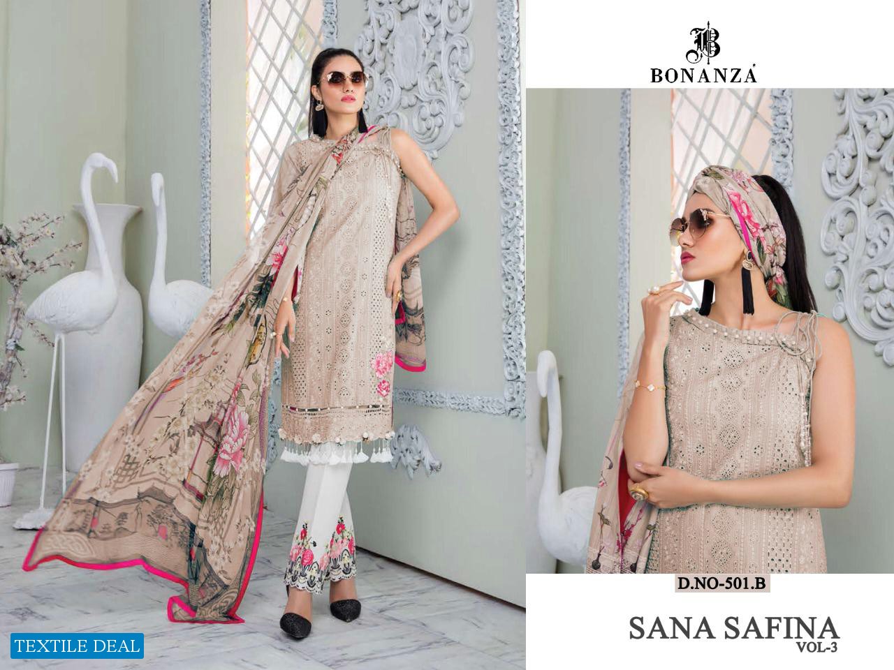 Bonanza Sana Sfinaz Vol-3 Wholesale Pakistani Concept Dress