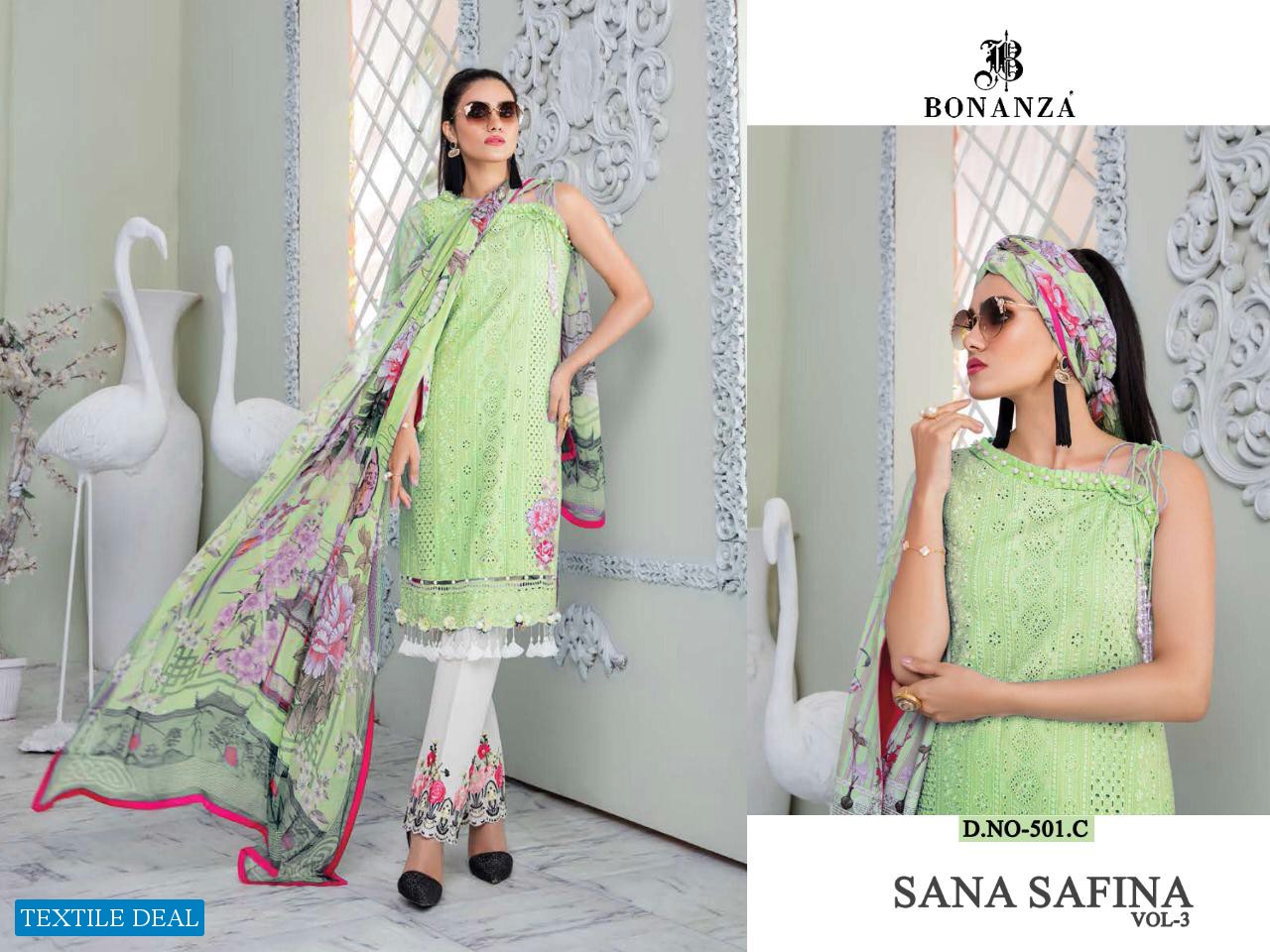 Bonanza Sana Sfinaz Vol-3 Wholesale Pakistani Concept Dress