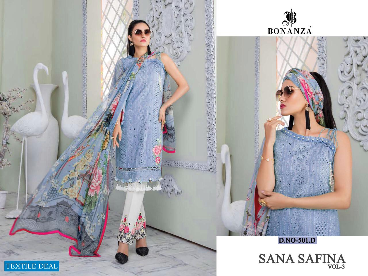 Bonanza Sana Sfinaz Vol-3 Wholesale Pakistani Concept Dress