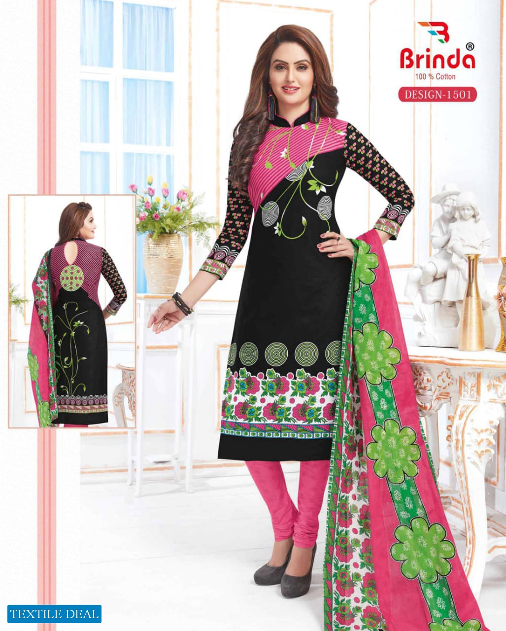 Brinda Babydoll Vol-15 Wholesale printed Dress Material