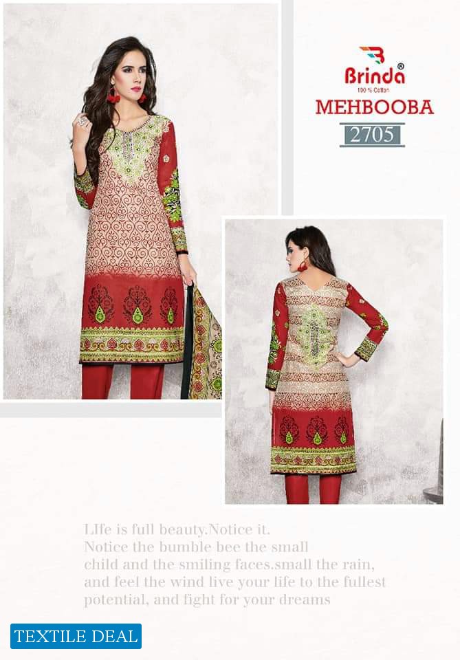 Brinda Mehbooba Karachi Cotton Vol-1 Wholesale Printed Dress
