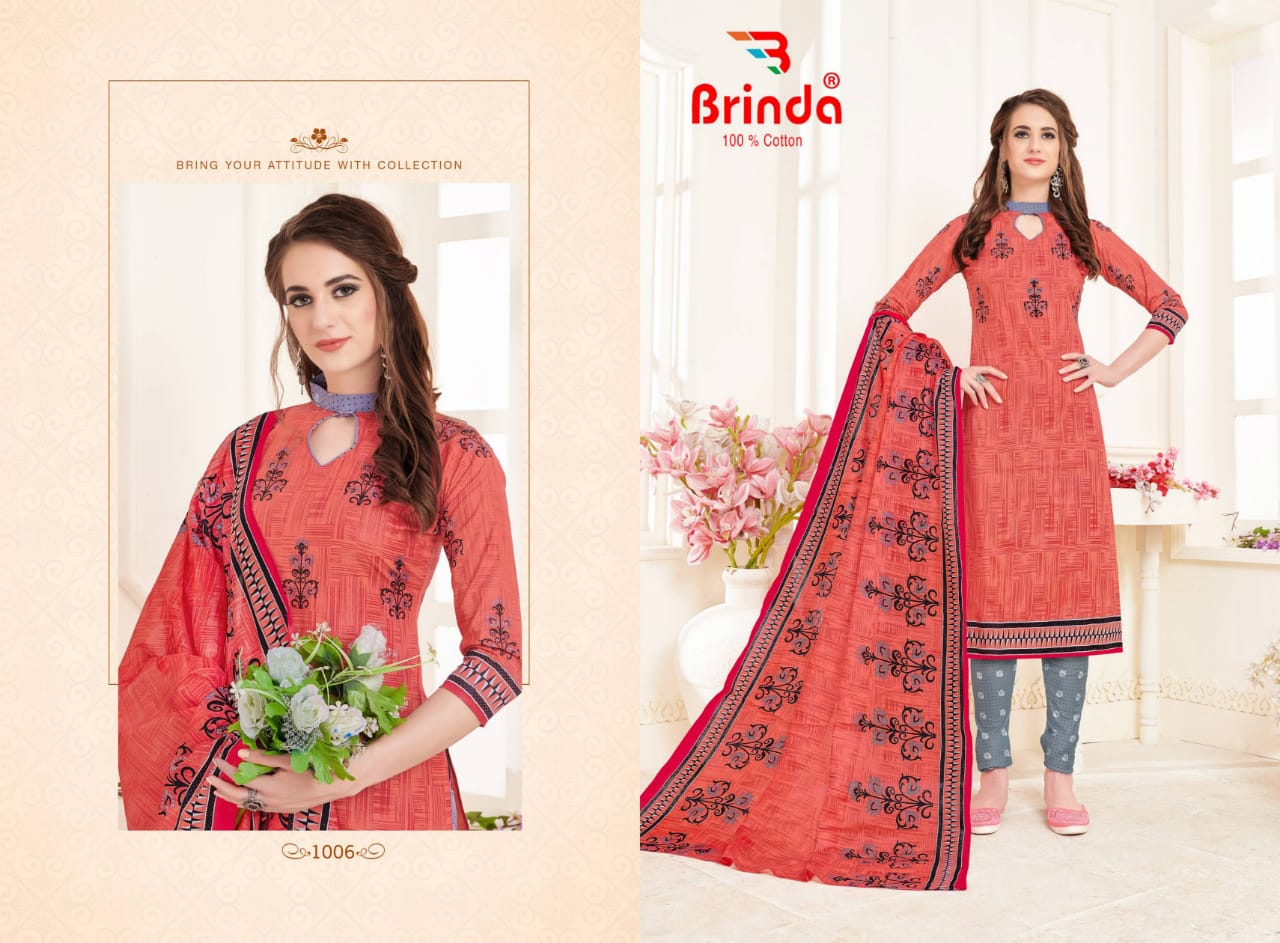 Brinda Priya Basanti Vol-1 Wholesale Printed Dress Material