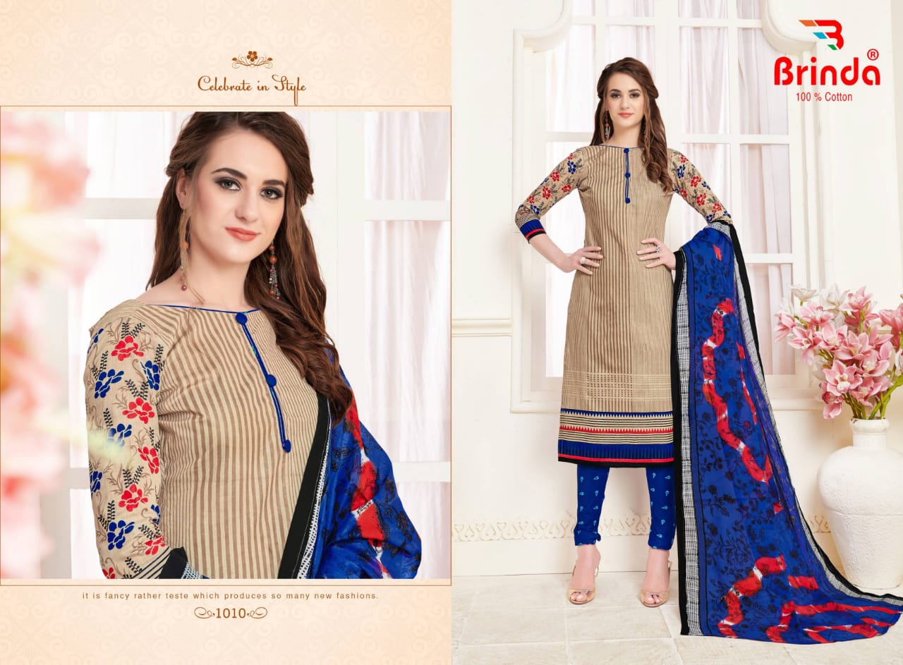 Brinda Priya Basanti Vol-1 Wholesale Printed Dress Material