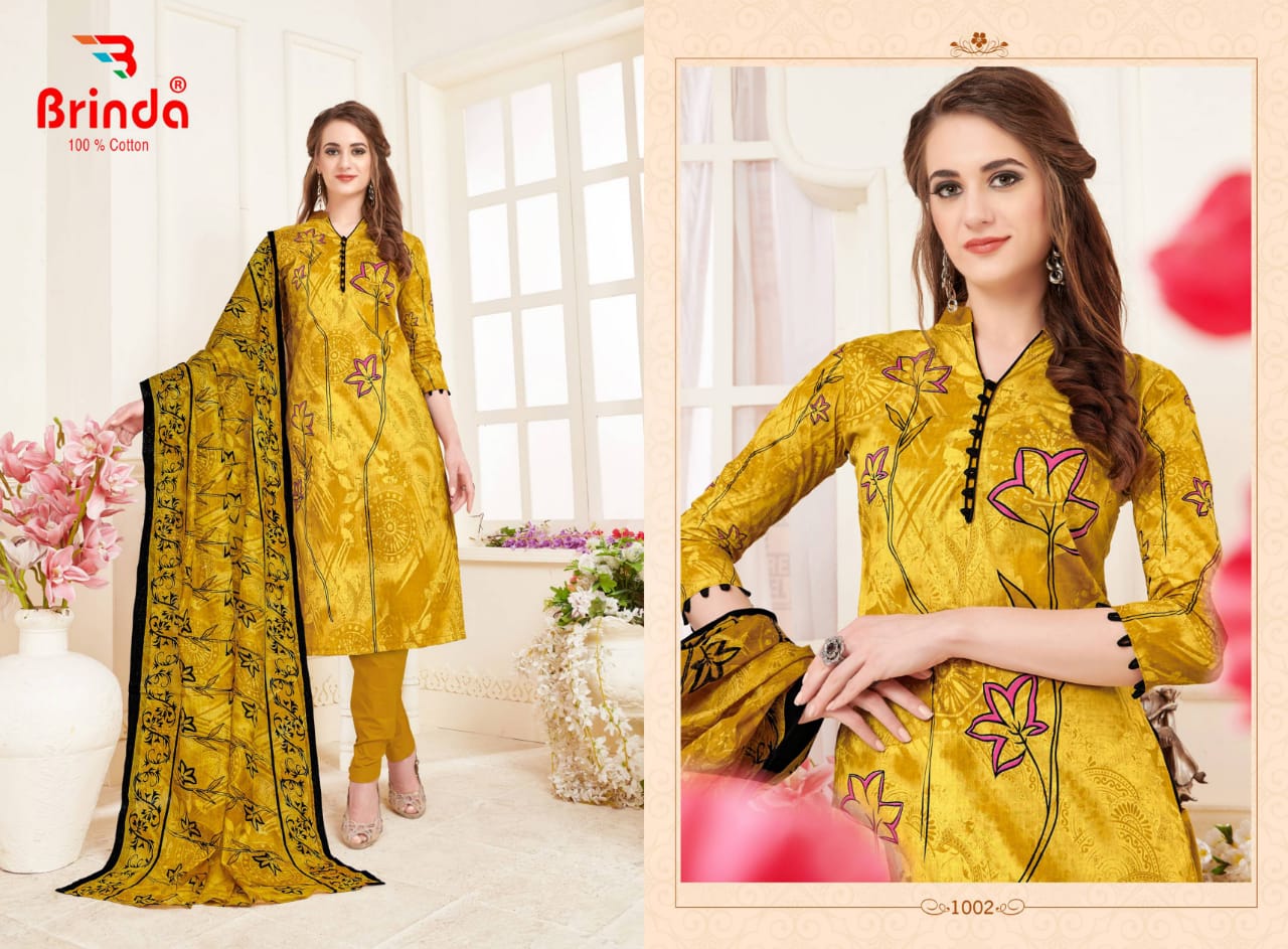 Brinda Priya Basanti Vol-1 Wholesale Printed Dress Material