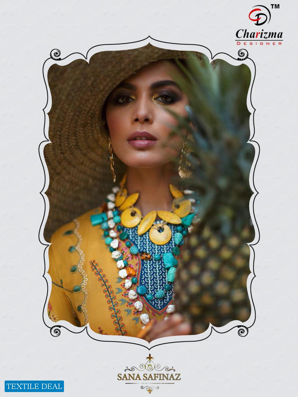 CHARIZMA DESIGNER SANA SAFINA JAM COTTON SUPER PAKISTANI SUIT DESIGN IN SURAT MARKET