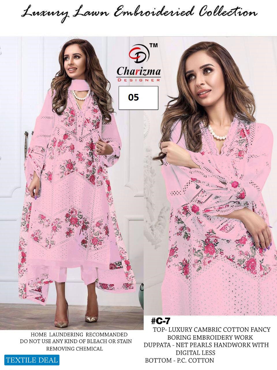 CHARIZMA DESIGNER WHITE COLOUR EDITION COTTON WITH EMBROIDERY WORK SUIT