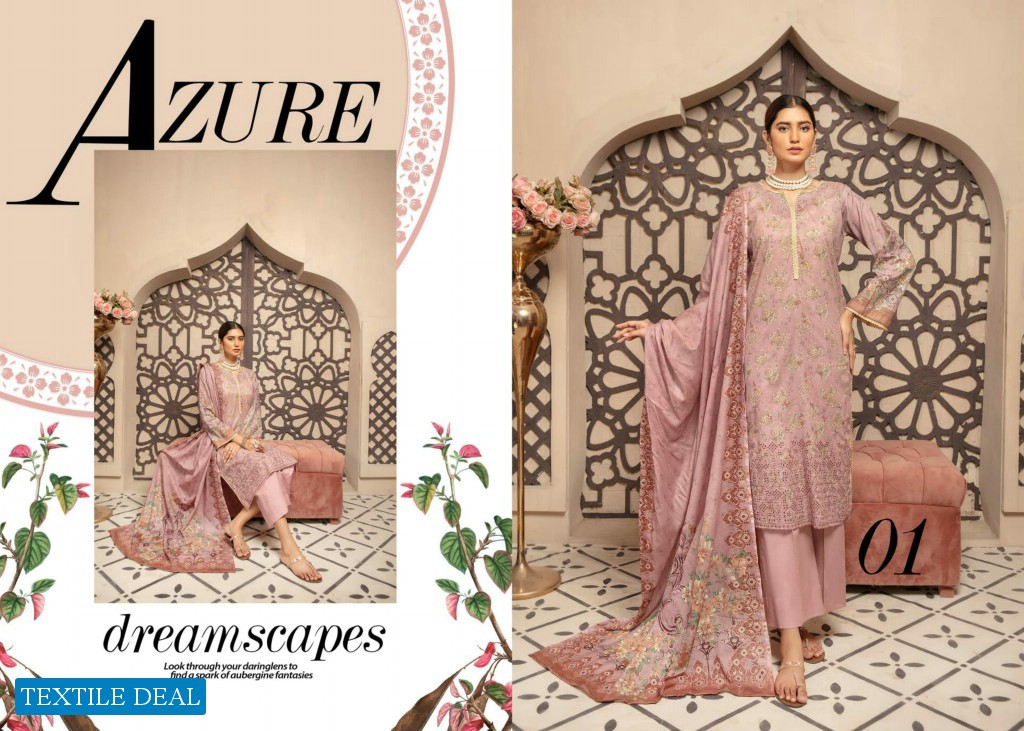 CHARIZMA GUZEL EMBROIDERD LAWN COLLECTION by RIAZ ARTS