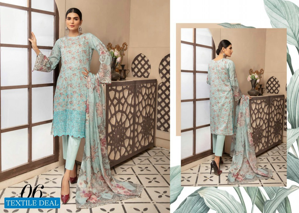 CHARIZMA GUZEL EMBROIDERD LAWN COLLECTION by RIAZ ARTS