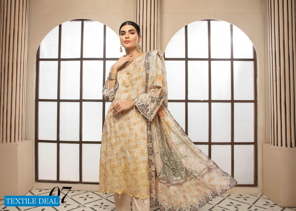 CHARIZMA GUZEL EMBROIDERD LAWN COLLECTION by RIAZ ARTS