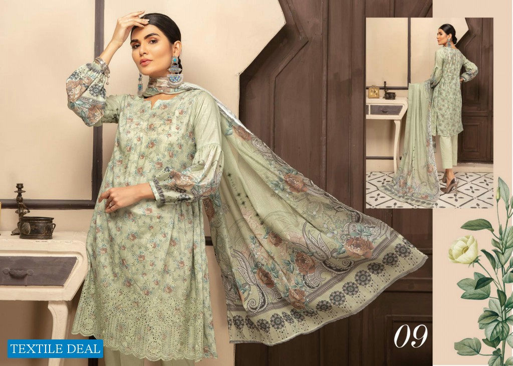 CHARIZMA GUZEL EMBROIDERD LAWN COLLECTION by RIAZ ARTS