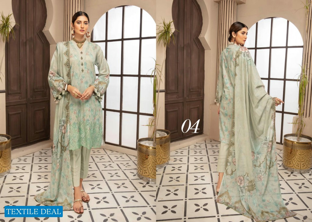 CHARIZMA GUZEL EMBROIDERD LAWN COLLECTION by RIAZ ARTS
