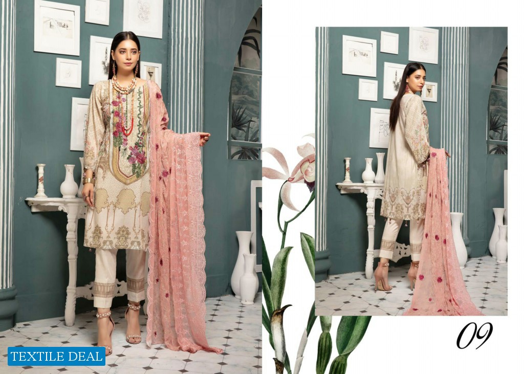 CHARIZMA MAHEE EMBROIDERD LAWN COLLECTION 2021 by RIAZ ARTS