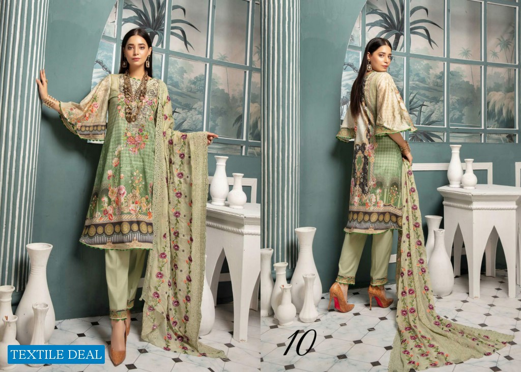 CHARIZMA MAHEE EMBROIDERD LAWN COLLECTION 2021 by RIAZ ARTS